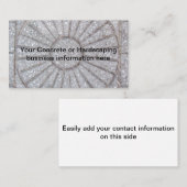 太陽を刻んだコンクリート 名刺 (正面/裏面)