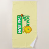 太陽を吸収する ビーチタオル (正面)