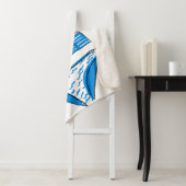 太陽を吸収する – 青い水着 シェルパブランケット (インサイチュ)