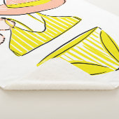 太陽を吸収 – 黄色の水着 シェルパブランケット (3/4)