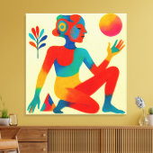 太陽を孕む者 キャンバスプリント (インサイチュ (リビング))