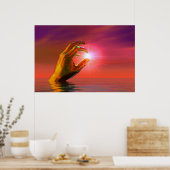 太陽を持つ神の手 ポスター (キッチン)