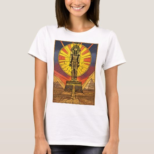 太陽を昇るファラオ Tシャツ (正面)
