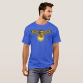 太陽を背景に飛ぶ鷹 Tシャツ (正面フル)