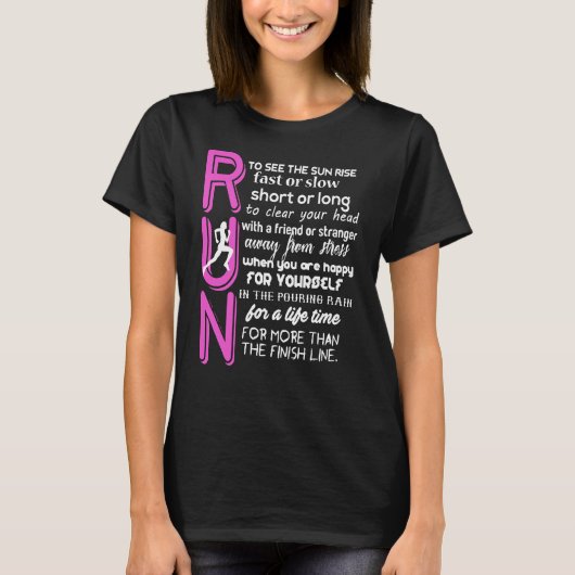 太陽を見走る Tシャツ (正面)