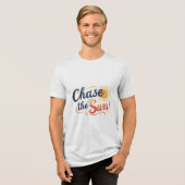 太陽を追う トライブレンドTシャツ (正面全面)