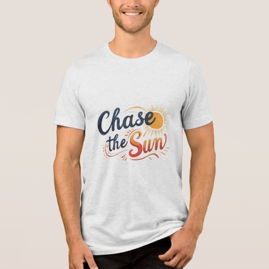 太陽を追う トライブレンドTシャツ (正面)