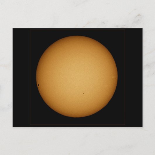 太陽を通過する水銀 ポストカード (正面)