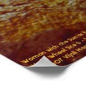 太陽を額に当てた女性/ポスター ポスター (角)