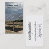 太陽エネルギーの名刺 名刺 (正面/裏面)