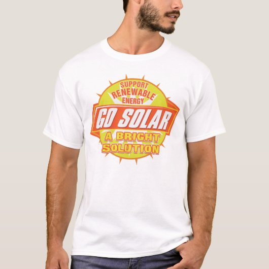 太陽エネルギーの解決 Tシャツ (正面)