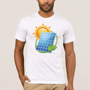 太陽エネルギーメンズTシャツ Tシャツ
