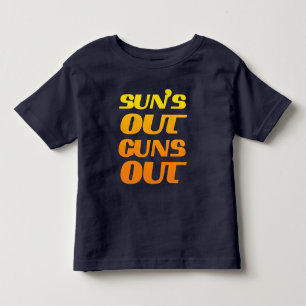 太陽カッコいいが外に出る トドラーTシャツ