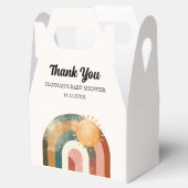 太陽カラフルと虹の赤ちゃんシャワー フェイバーボックス (オープン)
