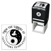 太陽クレセントムーンスターズ陰陽図書名 セルフインキングスタンプ (インサイチュ)