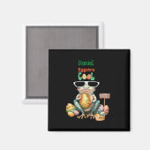 太陽クール眼鏡付きエグストラカエル復活祭うるう年 マグネット (正面/裏面)