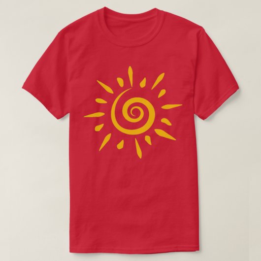太陽スパイラル Tシャツ (デザイン正面)