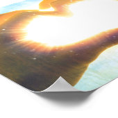 太陽ハート ポスター (角)