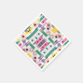 太陽パターお洒落ン スタンダードカクテルナプキン (角)