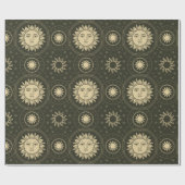 太陽パターン ラッピングペーパー (フラット)