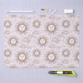 太陽パターン 薄葉紙 (クラフト)