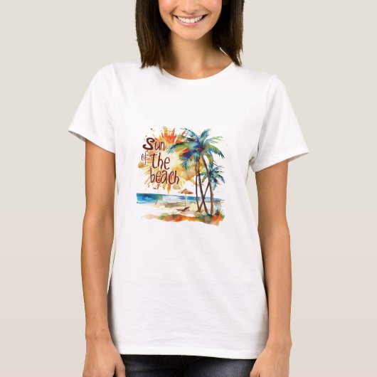 太陽ビーチ Tシャツ (正面)