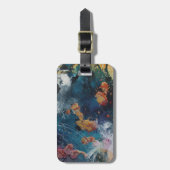 太陽フレアの荷物のラベル ラゲッジタグ (正面縦)