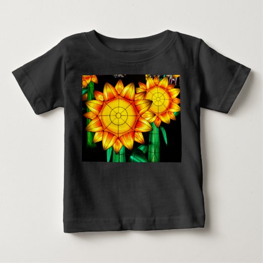 太陽フレア・ひまわり ベビーTシャツ (正面)