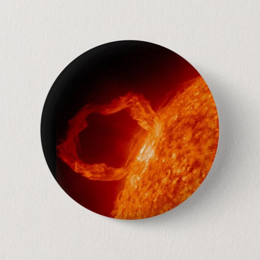 太陽フレア 缶バッジ (正面)