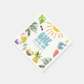 太陽プールの誕生日会に1人 スタンダードカクテルナプキン (角)