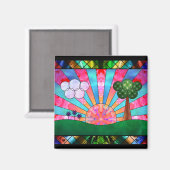 太陽マグネットの角質 マグネット (正面/裏面)