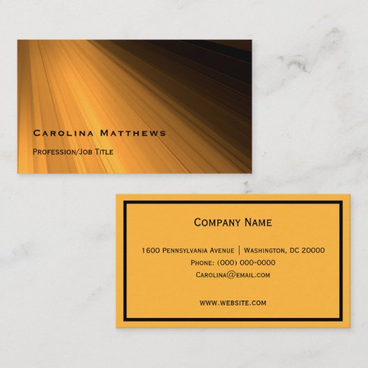 太陽モダン光線 名刺 (正面/裏面)