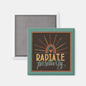 太陽モダン放射陽位置引用文視感度 マグネット (正面/裏面)