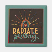 太陽モダン放射陽位置引用文視感度 マグネット (正面)