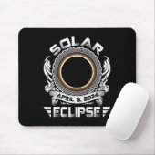 太陽レトロ太陽のEclipse 2024トータリティ4月8日の男性 マウスパッド (マウス)