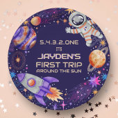 太陽ロケのまわりにット宇宙飛行士宇宙 ペーパープレート