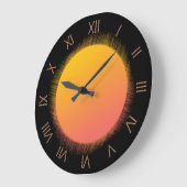 太陽ローマ数字 ラージ壁時計 (傾斜)