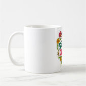 🌼🌞 「太陽光とカオスに支えられて」マグカップ ☕💥 コーヒーマグカップ (左)