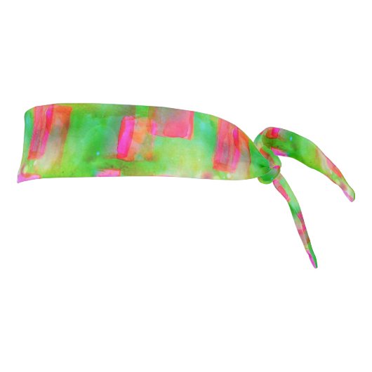 太陽光の抽象芸術色彩の鮮やかは黄色、ピンク タイヘッドバンド (回転90)