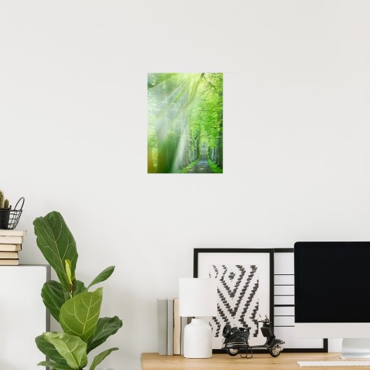 太陽光の軸 ポスター (ホームオフィス)