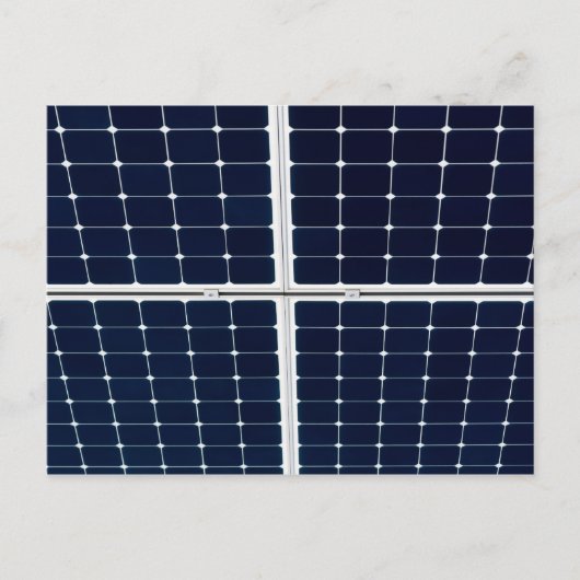 太陽光パネルの面白い画像 ポストカード (正面)