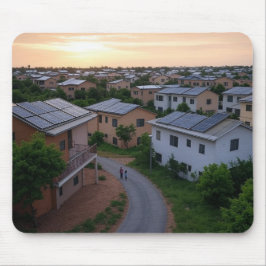 太陽光パネル付き住宅 マウスパッド