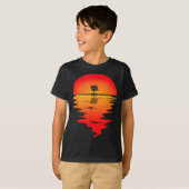 太陽光発電設置 サンセット ソーラーパネル設置業者 Tシャツ (正面フル)