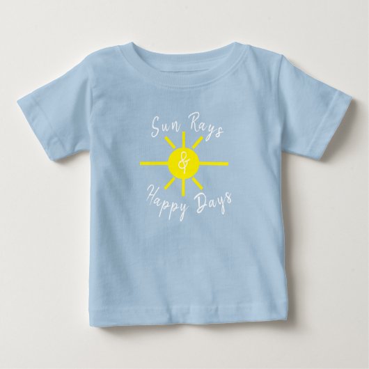 太陽光線と幸せな日 ベビーTシャツ (正面)