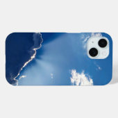 太陽光線の壁アート 青空 ミニマリストの雲 Case-Mate iPhoneケース (裏面 (横))