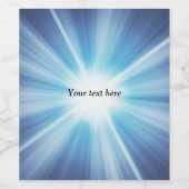 太陽光線パターンテンプレート ワインラベル (シングルラベル)