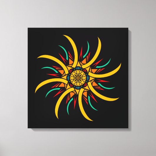 太陽光線 キャンバスプリント (正面)