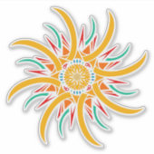 太陽光線 シール (正面)