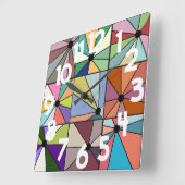 太陽光線 スクエア壁時計 (傾斜)