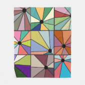 太陽光線 フリースブランケット (正面)